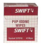 PVP Iodine Antiseptic Wipes First Aid